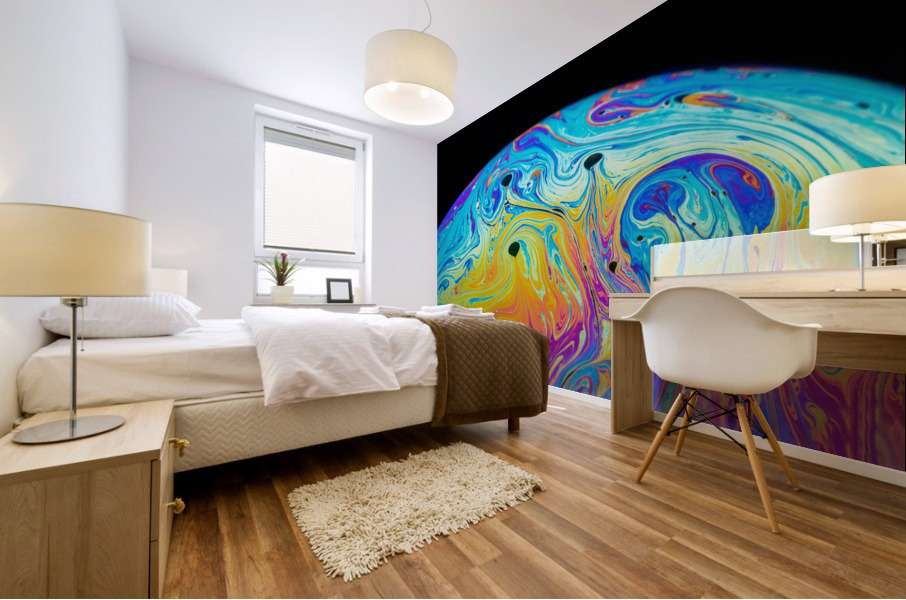 Soap Bubble Close Up Mural print