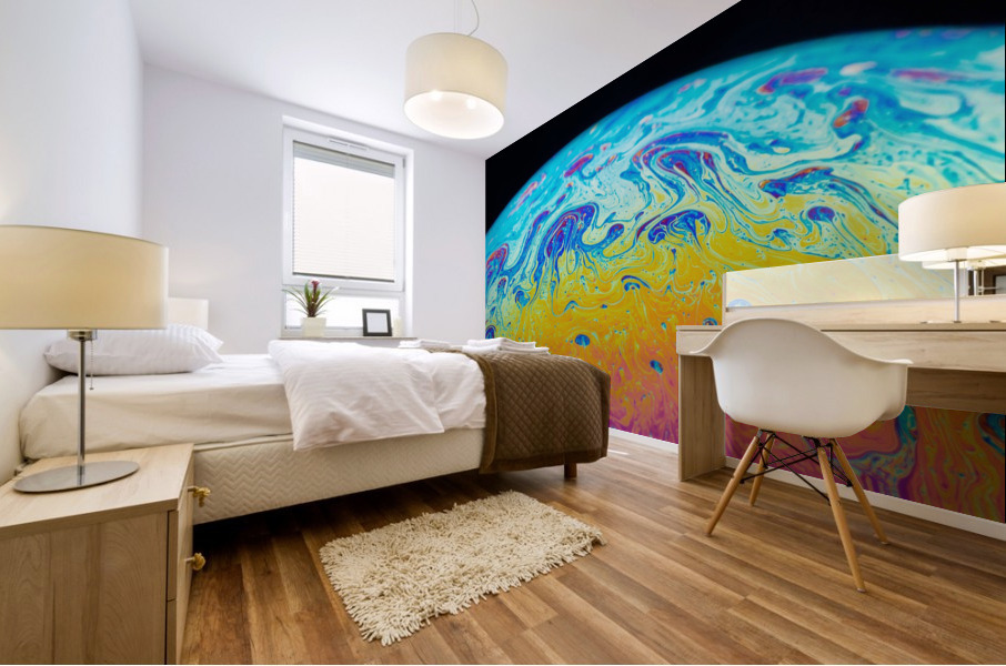 Soap Bubble Close Up Mural print