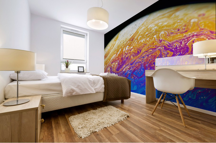 Soap Bubble Close Up Mural print