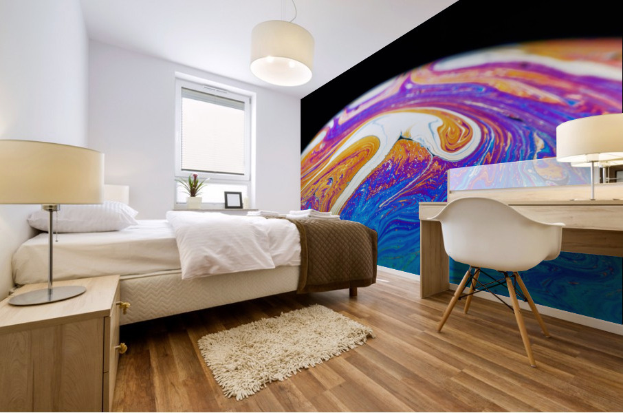 Soap Bubble Close Up Mural print