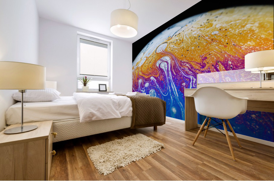 Soap Bubble Close Up Mural print