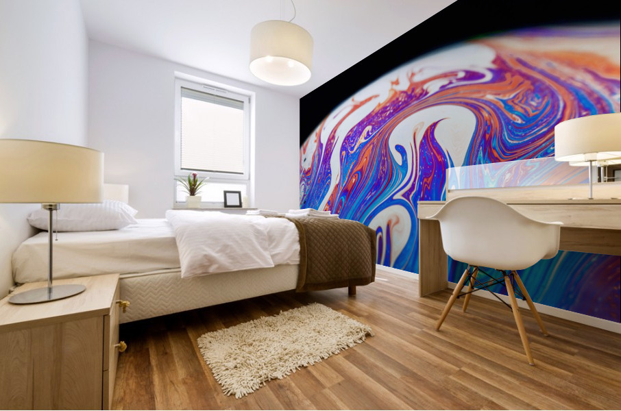 Soap Bubble Close Up Mural print