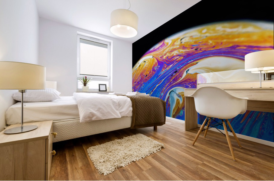 Soap Bubble Close Up Mural print
