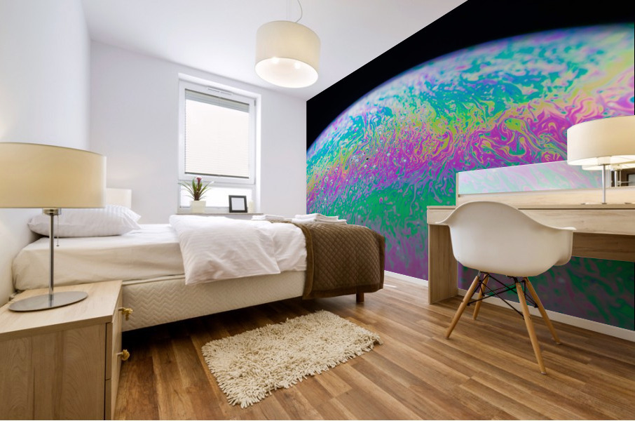 Soap Bubble Close Up Mural print