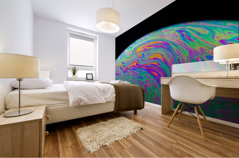 Soap Bubble Close Up Mural print