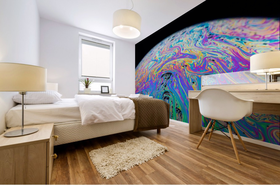 Soap Bubble Close Up Mural print