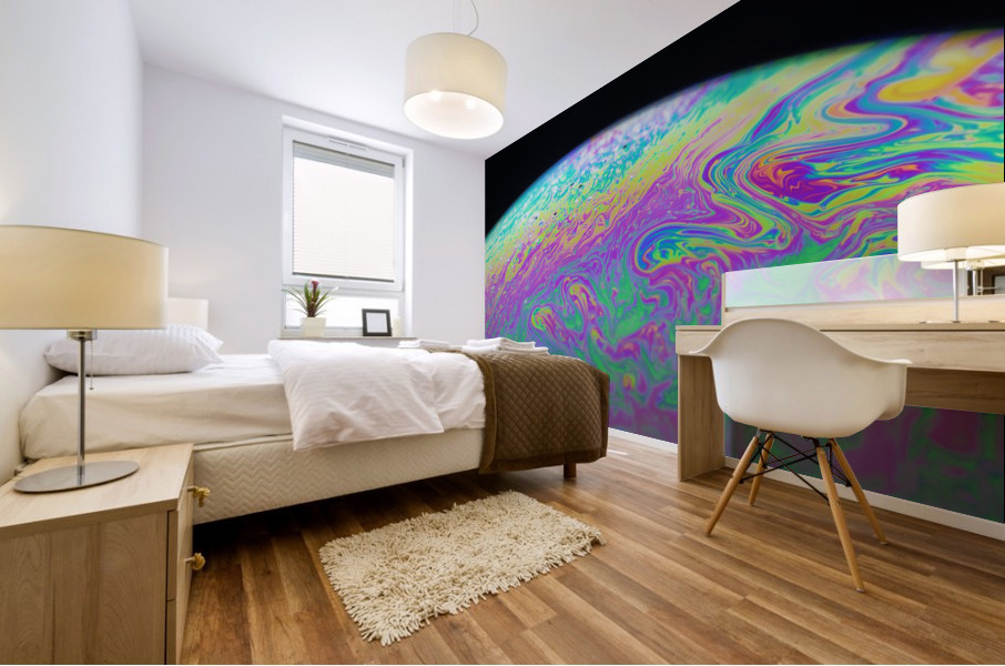 Soap Bubble Close Up Mural print