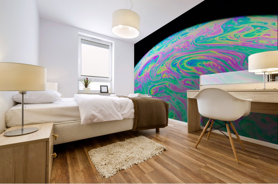 Soap Bubble Close Up Mural print