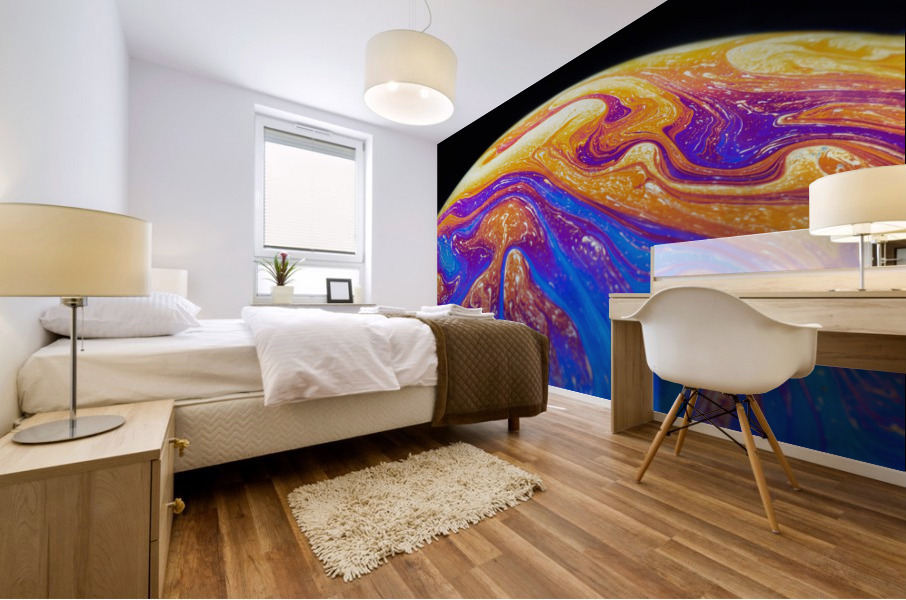 Soap Bubble Close Up Mural print