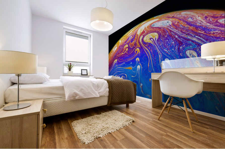 Soap Bubble Close Up Mural print