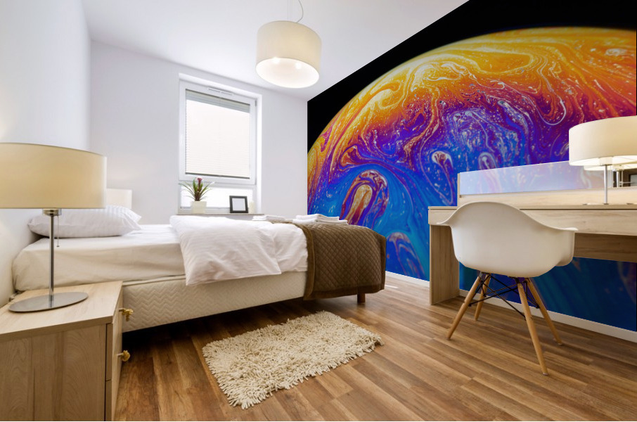 Soap Bubble Close Up Mural print