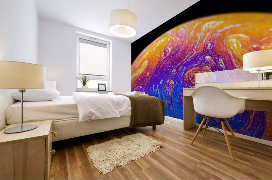 Soap Bubble Close Up Mural print