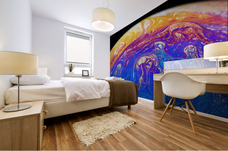 Soap Bubble Close Up Mural print