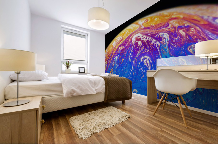 Soap Bubble Close Up Mural print