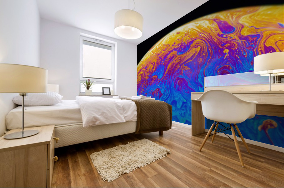 Soap Bubble Close Up Mural print