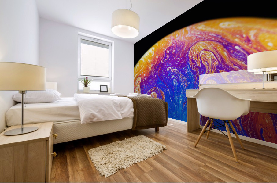 Soap Bubble Close Up Mural print