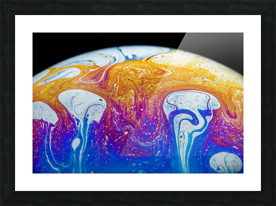 Soap Bubble Close Up Picture Frame print