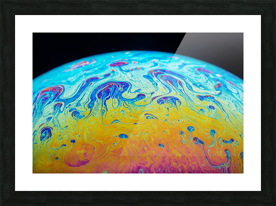 Soap Bubble Close Up Picture Frame print