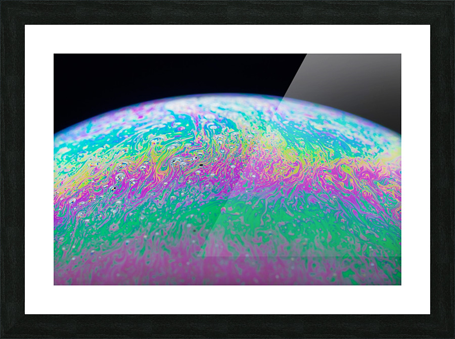 Soap Bubble Close Up Picture Frame print