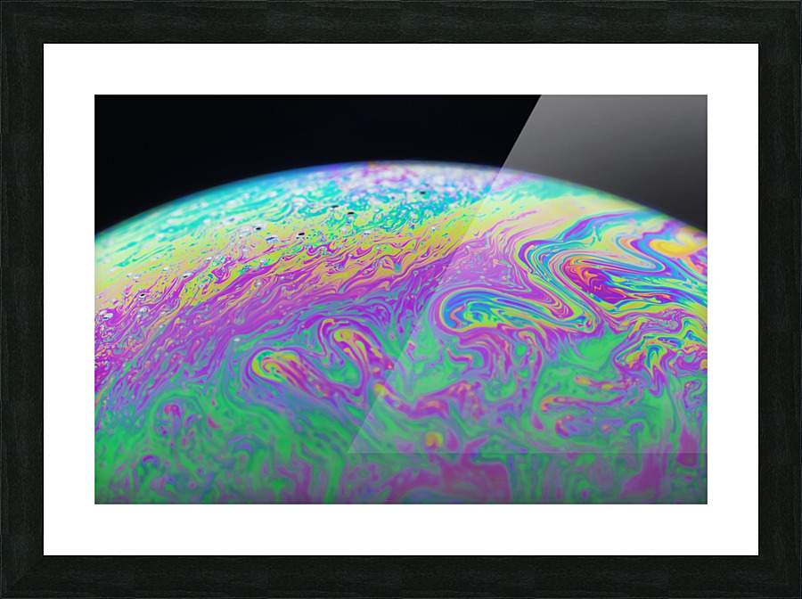 Soap Bubble Close Up Picture Frame print