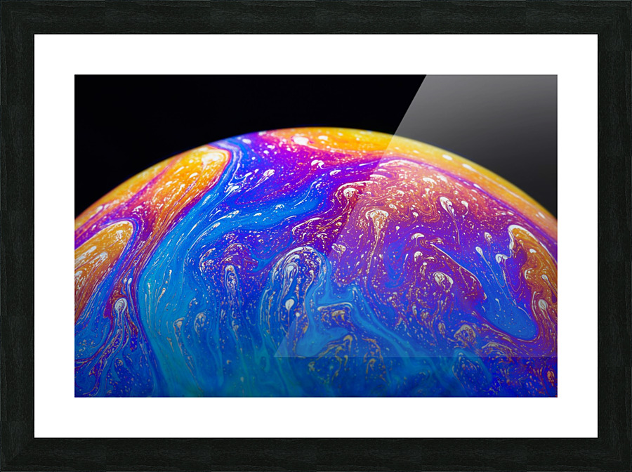 Soap Bubble Close Up Picture Frame print