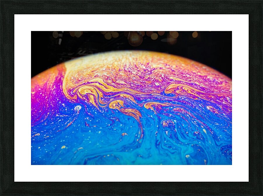 Soap Bubble Close Up Picture Frame print