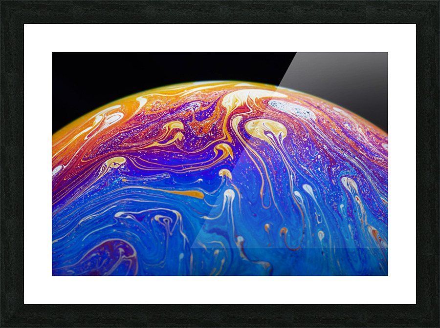 Soap Bubble Close Up Picture Frame print