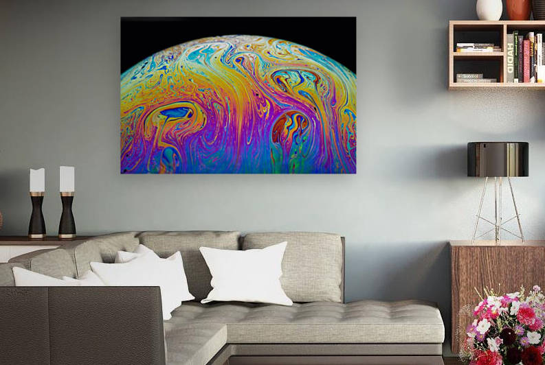 Soap Bubble Close Up by Philippe Monthoux