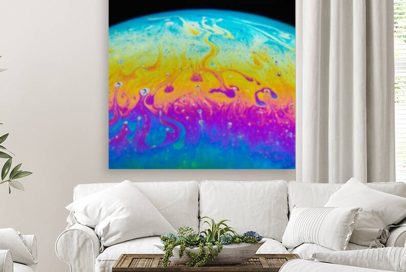 Soap Bubble Close Up by Philippe Monthoux