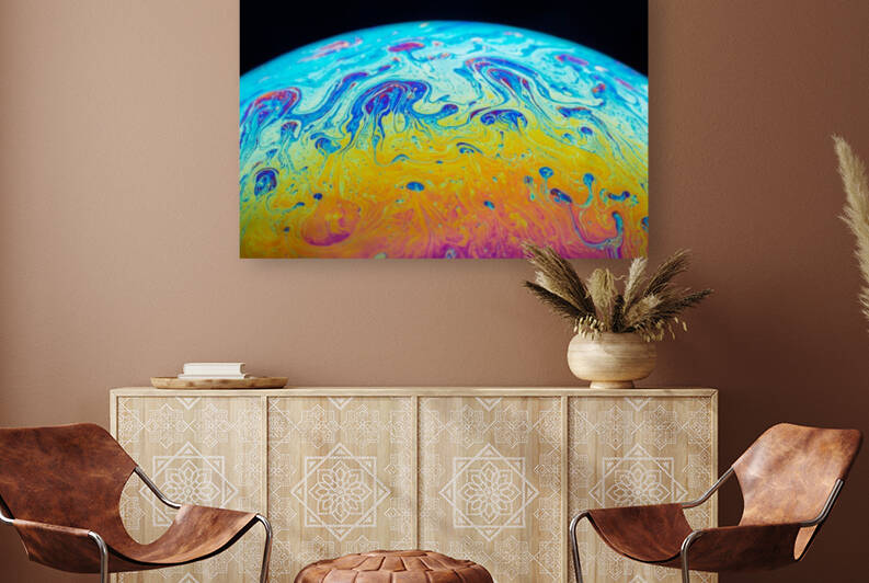 Soap Bubble Close Up by Philippe Monthoux