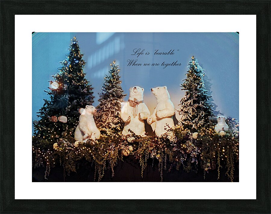 Life is Bearable  Picture Frame print