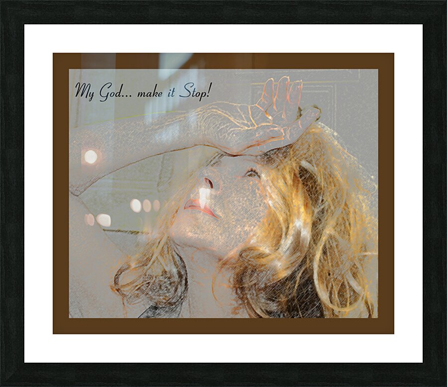 Make it Stop  Picture Frame print
