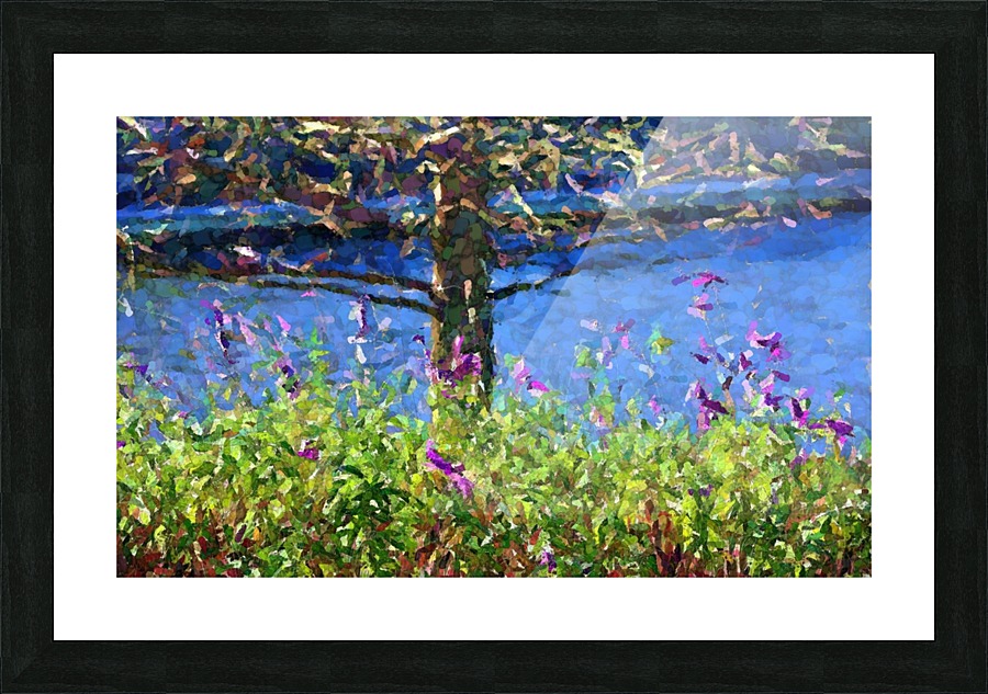Waterside Landscape Picture Frame print