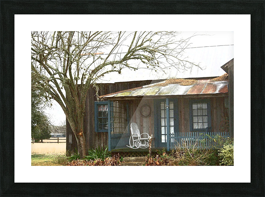 Round Top Schoolhouse  Picture Frame print