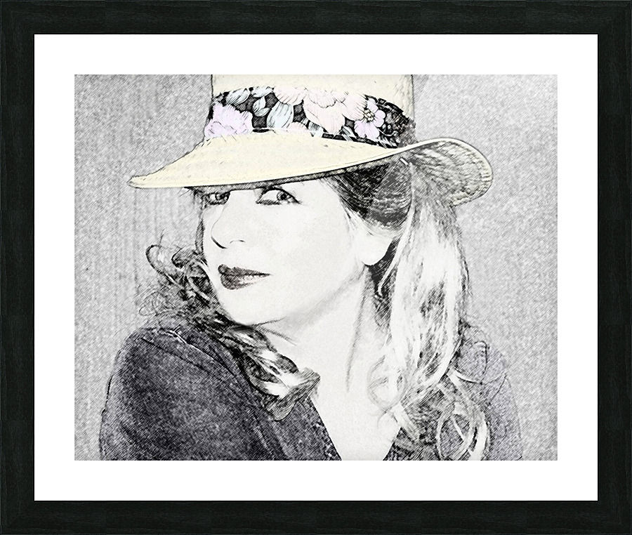 Charcoal Ms. Cool Picture Frame print