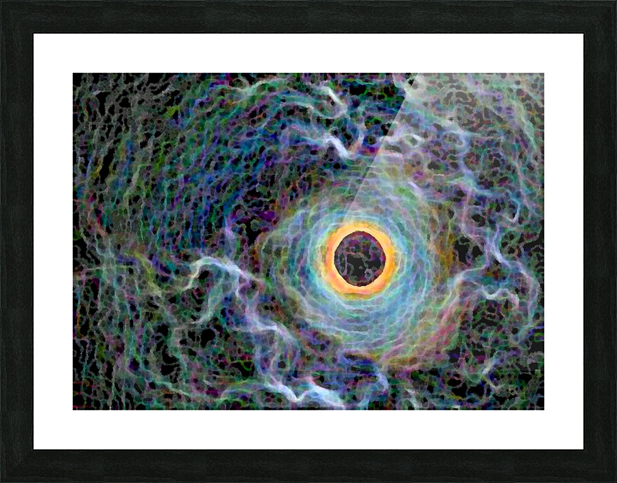 Van Gogh Style Moon Picture Frame print