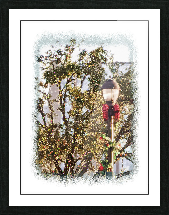 Christmas Lamppost Picture Frame print