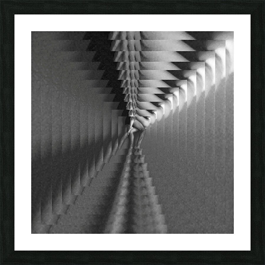 Intertwined Dimensional Picture Frame print