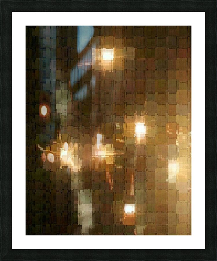 Night Lights Picture Frame print