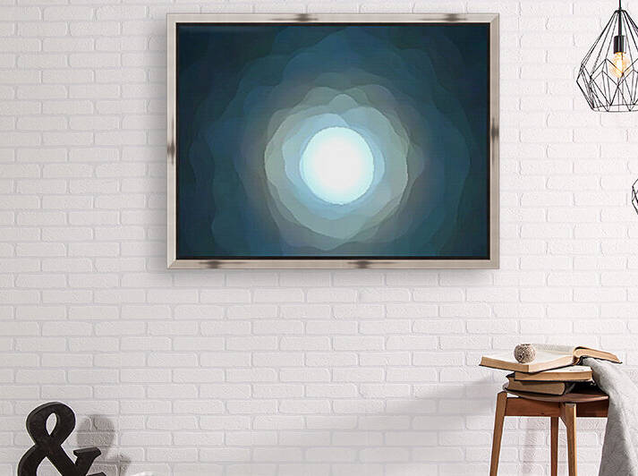 Impressionistic Moon Glow  by Ellen Barron OReilly