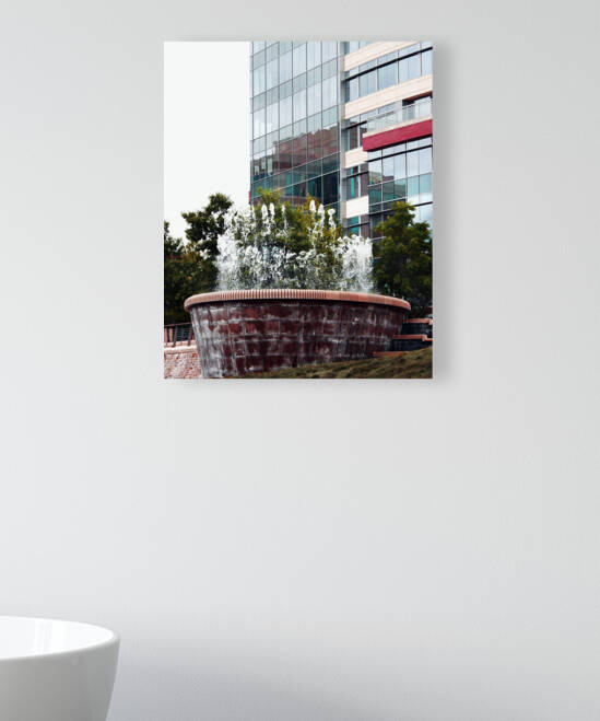 The Waterway Fountain in the Woodlands by Ellen Barron OReilly