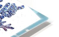 Let it Snow Snowflake HD Metal print