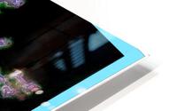 Snowflake  Turquoise Border  HD Metal print