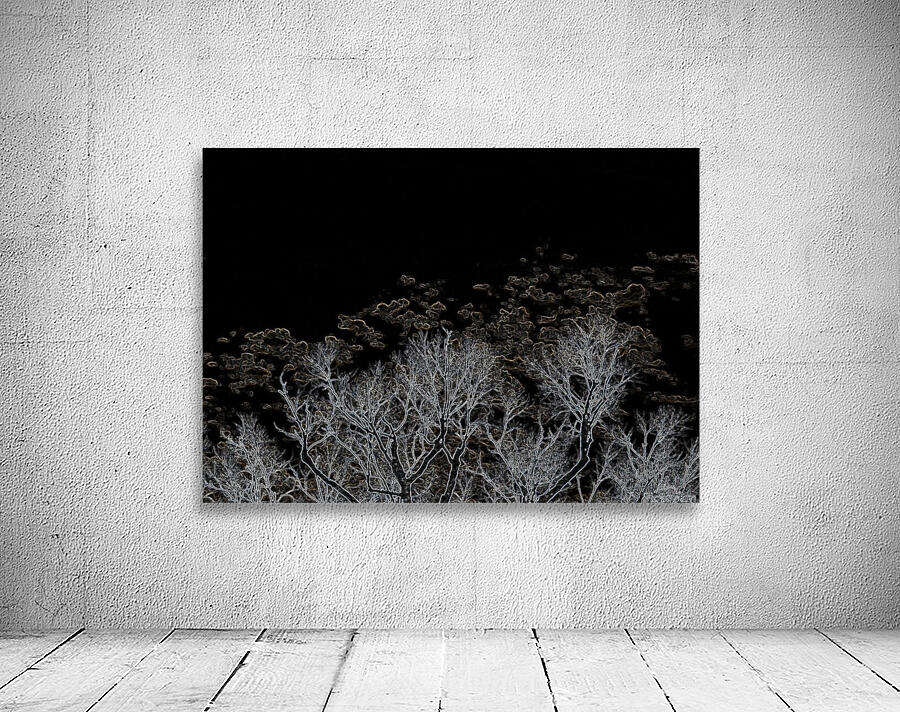 Glowing Edge Branches Wall Preview