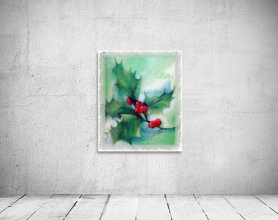 Traditional Holly Sprig Wall Preview
