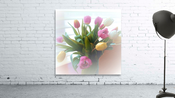Soft Tulip Spray  Wall Preview