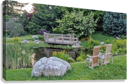 By the Pond Canvas Print