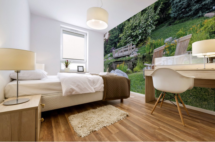 By the Pond Mural print