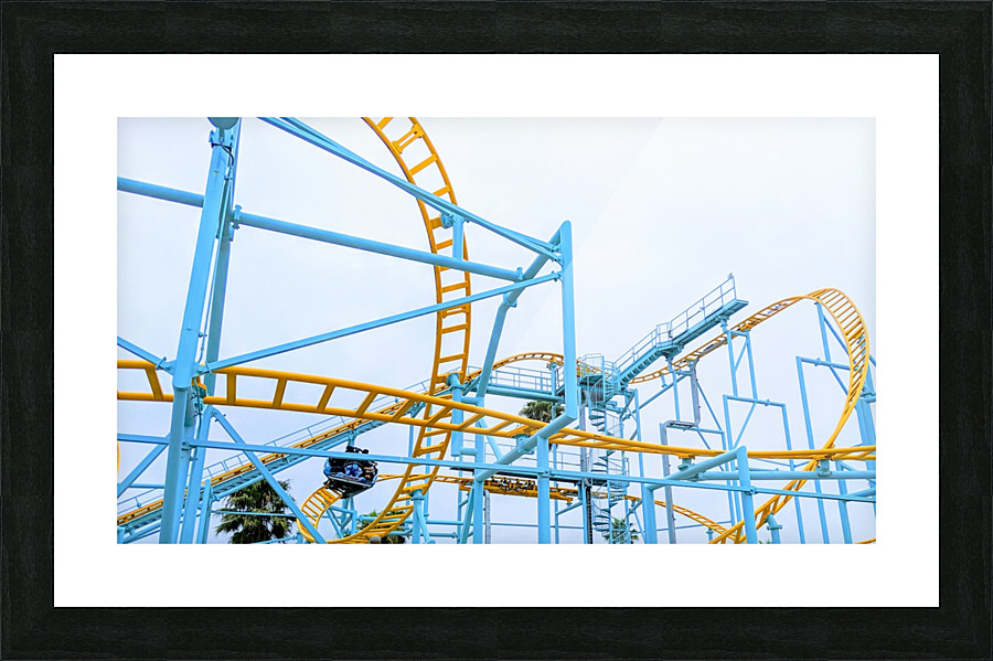 Fairground Coaster Picture Frame print