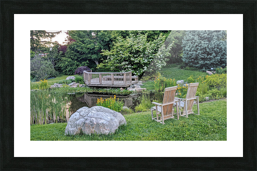 By the Pond Picture Frame print